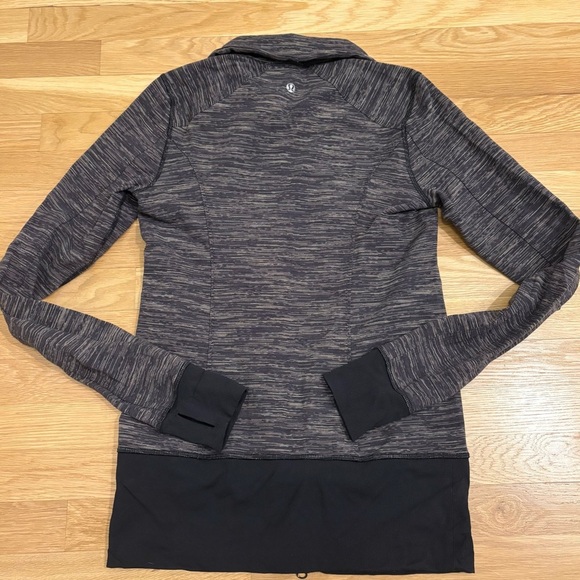 Lululemon Nice Asana Jacket Wee Are From Space Black Cashew/Black Size 6 - Picture 6 of 7